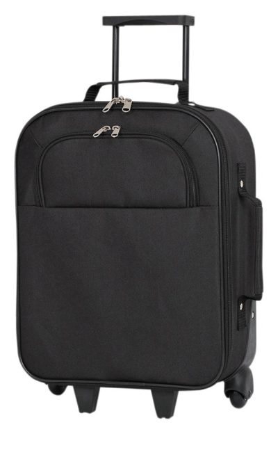 AVR Soft 2 Wheeled Small Suitcase - Black.